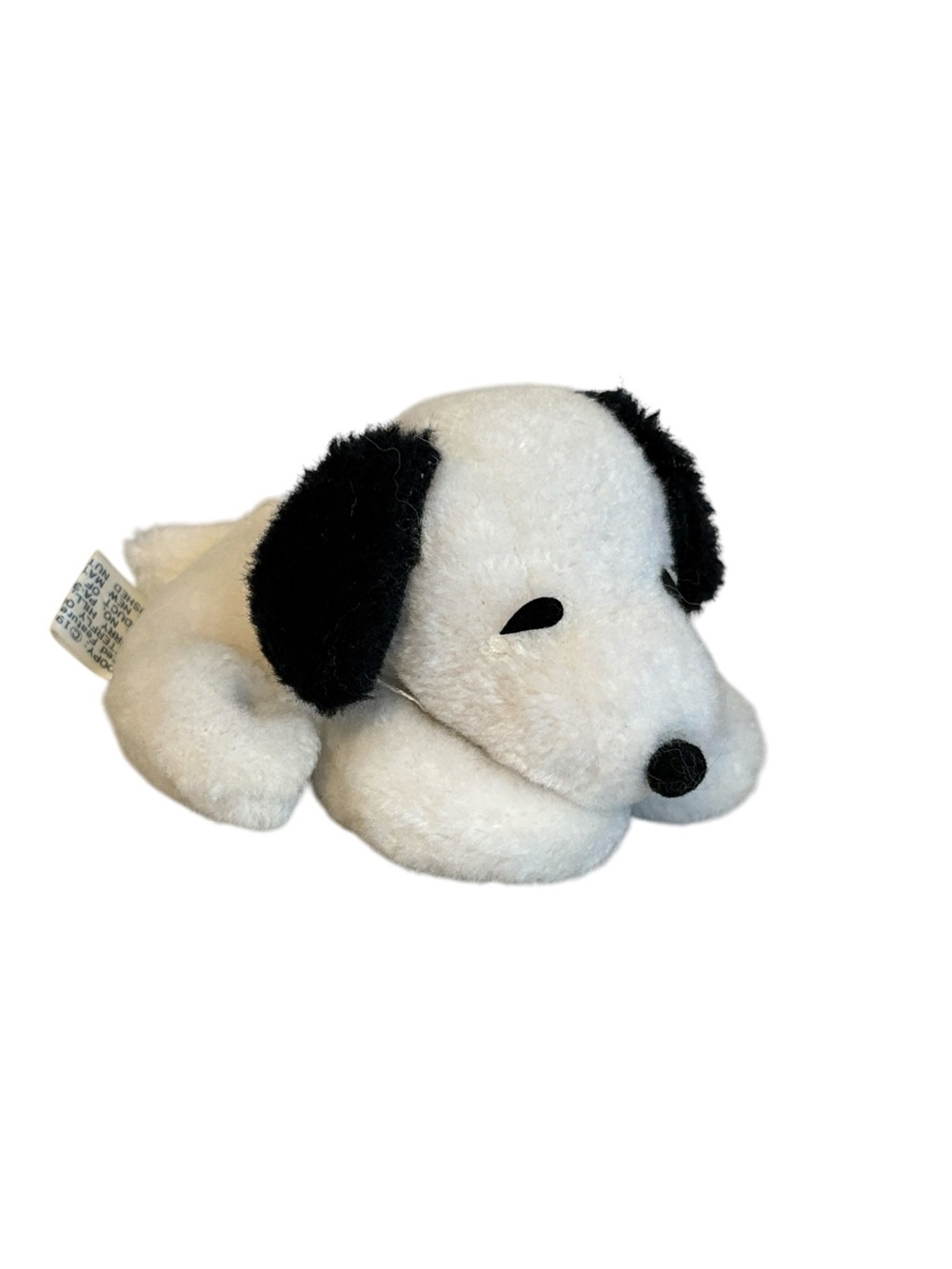 Vintage Butterfly Originals Snoopy Bean Bag Plush White and Black 5” - Picture 2 of 8